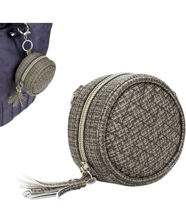 Qiyifang PU Leather Pacifier Bag - Stylish Pacifier Holder for Diaper Bags with Clips | Ideal for Boys & Girls - Buy Online on GoSupps.com