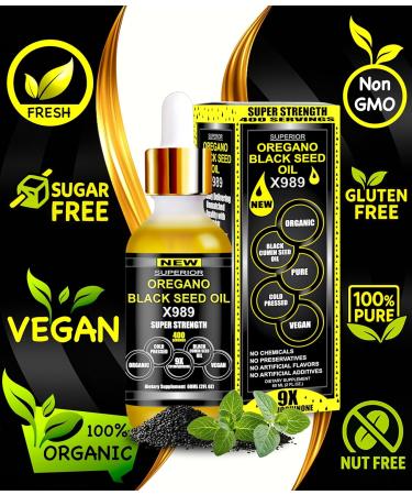 Oil Of Oregano With Black Seed Oil - 400 Servings 2 in 1 Wild Oregano Oil with Black Seed Oil Drops Organic Supplement Alternative to Oregano and Black Seed oil Gel Capsules Non-GMO Vegan Oregano Black Seed 2 Fl Oz (Pa  - Buy Online on GoSupps.com