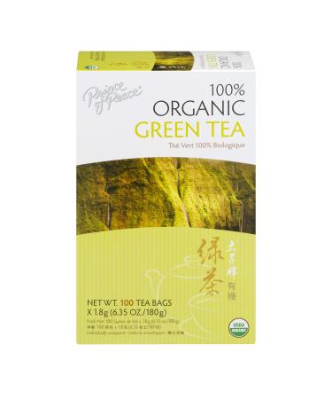 Pack of 4 x Prince of Peace Organic Green Tea - 100 Tea Bags