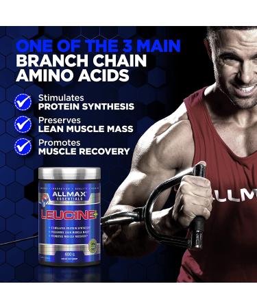 ALLMAX Nutrition Leucine 5000 mg - 14.1 oz (400 g) | Muscle Recovery & Growth - Buy Online on GoSupps.com