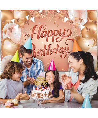 AOOTUERL 10 PCS Happy Birthday Cake Toppers Gold Cake Decoration Happy Birthday Cake Decoration Birthday cake Decoration Party Supplies - Buy Online on GoSupps.com