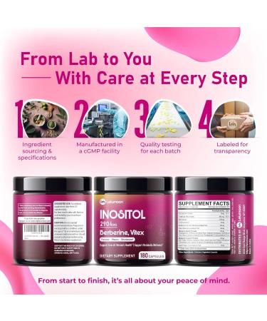 Premium Inositol 2904 mg with Berberine Vitex Ashwagandha & Shatavari Supports Women s Health & Metabolic Wellness 180 Capsules 180 count (pack of 1) - Buy Online on GoSupps.com