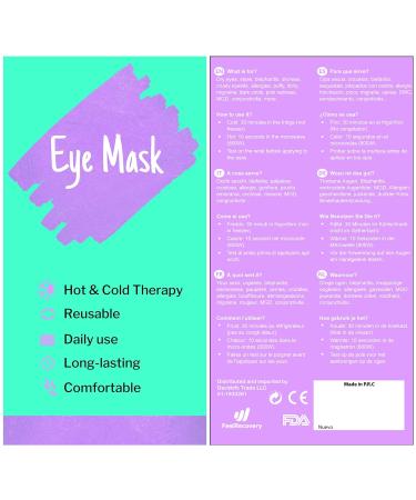 Cooling & Warming Eye Mask | Turquoise Face Mask for Dark Circles Migraines Blepharitis & Swollen Eyes - International Shipping Available! - Buy Online on GoSupps.com