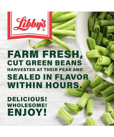Libby's Cut Green Beans | Naturally Delicious  Mild & Subtly Sweet | Crisp-Tender Bite | No Preservatives | Grown & Made in U.S. | 8 Ounce Can (Pack of 12) - Buy Online on GoSupps.com
