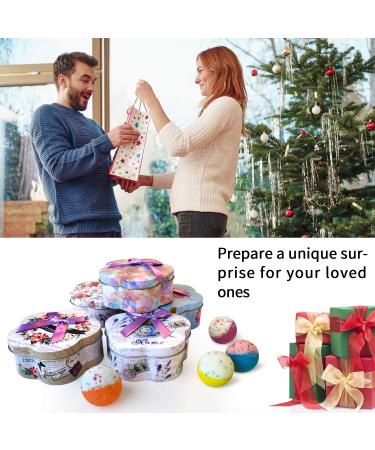6-Piece Handmade Essential Oil Bath Bombs Gift Set for Moisturizing Skin - Perfect Woman & Kids Gift for Birthday & Valentine's Day - Buy Online on GoSupps.com