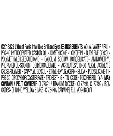 L'Or al Paris Longwearing Shimmer Liquid Eye Shadow - String of Pearls 0.1 Fl Oz | Crease Resistant, Flake-Proof, Quick Dry - Precision Applicator for Non-Greasy Finish - Buy Online on GoSupps.com