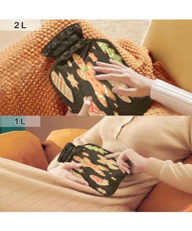 Buy KCLDECI 2L Hot Water Bottle with Lid - Perfect for Christmas Foot Warmer Pain Relief & Hot/Cold Therapy - Buy Online on GoSupps.com