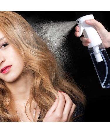 2 Pack Clear Hair Spray Bottles - Fine Mist Continuous Spray for Hairstyling, Cleaning, Plants, and Skin Care - 5.4oz and 10oz - Buy Online on GoSupps.com