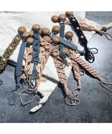 WT-DDJJK Baby Pacifier Chain Clip | Woven Cotton Rope Nipple Soother Holder - International Shipping - Buy Online on GoSupps.com