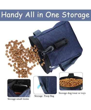 Svalor Treats for Dogs | Versatile Hands-Free Training Feed Bag with Feces Dispenser & Adjustable Belt - Blue - Buy Online on GoSupps.com