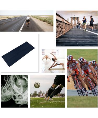 Westend Choice 9cm Wide Headband in Navy - Soft Stretchy Head Band for Men & Women - Gym Yoga Hair Band - Buy Online on GoSupps.com