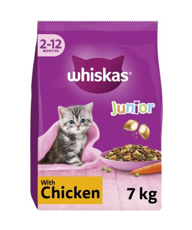 Whiskas Junior Chicken 7 kg Bag Kitten Cat Dry Food - Pack May Vary 7 kg (Pack of 1) - Buy Online on GoSupps.com
