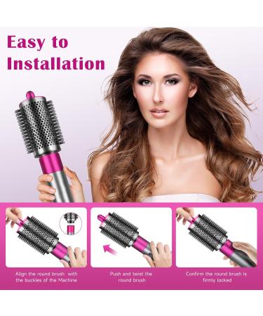 Large Round Volumizing Brush for Dyson Airwrap - HS01/HS05 Accessories Big Size Hair Styler Blow Dryer Brush (Rose - Buy Online on GoSupps.com