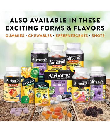 Airborne 1000mg Vitamin C with Zinc Effervescent Tablets Immune Support Supplement with Powerful Antioxidants Vitamins A C & E - 10 Fizzy Drink Tablets Zesty Orange Flavor (Zesty Orange (Pack of 3)) - Buy Online on GoSupps.com