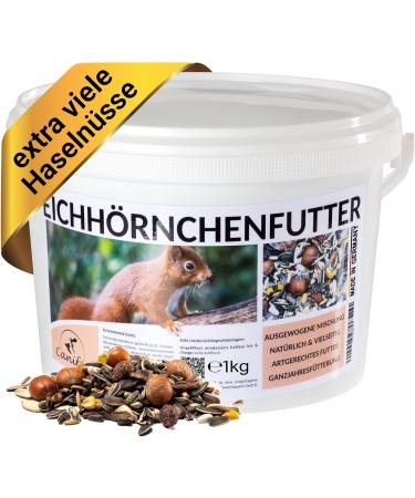 Canifee Squirrel Food 1kg - Species-Appropriate Wildlife Feed Mix with Hazelnuts - Year-Round Nutrition for All Squirrels - Premium Quality - Buy Online on GoSupps.com