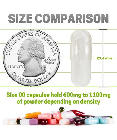 100 Count Size 00 Clear Vegan Empty Capsules for DIY Vegetable Filling - Vegetarian Pill Capsules - Pack of 1 - Buy Online on GoSupps.com