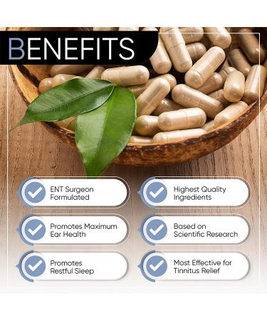 Tranquil Ear PM: Tinnitus Relief Supplement by Ear Surgeons - Nighttime Formula - All-Natural 30 Vegan Capsules - Buy Online on GoSupps.com