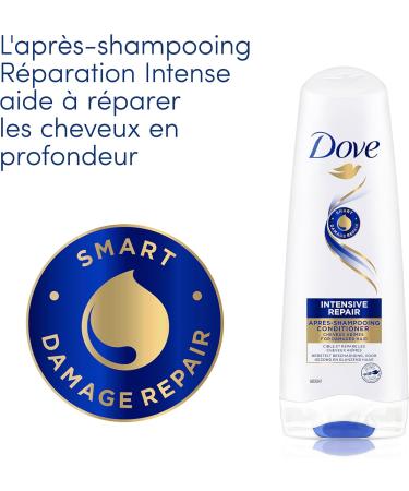DOVE - Intense Repair Shampoo - Nourishes damaged hair - Strengthens hair and helps repair (pack of 6x250ml) - Buy Online on GoSupps.com