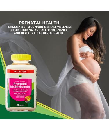 KP+ Prenatal Multivitamin Adult Gummy with DHA & Folic Acid | Prenatal Health | Supports Wellness Before During & After Pregnancy | 190 Gummies - Buy Online on GoSupps.com