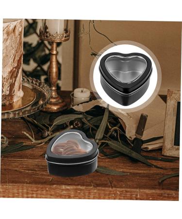 PRETYZOOM 10pcs Boxes Winter Wedding Favor Tin Case Treat Boxes Party Favors Candy Box Cans Biscuit 6x5.9cm Black - Buy Online on GoSupps.com
