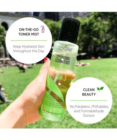 Soo AE Replenishing Cucumber Mist - Hydrating Facial Mist (1 Count) | Refresh & Revitalize | International Shipping Available - Buy Online on GoSupps.com