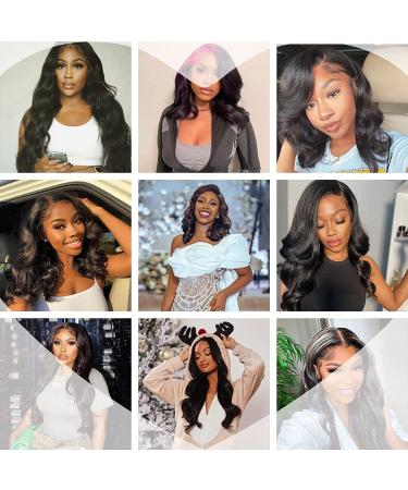 Mesariel 22 Inch Body Wave 13x4 Lace Front Human Hair Wig | HD Lace Pre Plucked with Baby Hair | 150% Density Brazilian Wigs for Black Women - Buy Online on GoSupps.com