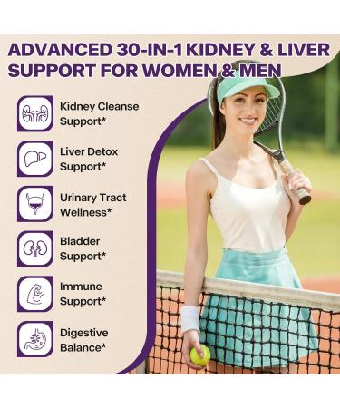 30-in-1 Kidney and Liver Cleanse Detox & Repair Drops with Cranberry Extract, Milk Thistle & Chanca Piedra, Vegan Kidney Support Supplement for Urinary Tract & Liver Support | Blueberry Flavor, 1P 2 Fl Oz (Pack of 1) - Buy Online on GoSupps.com