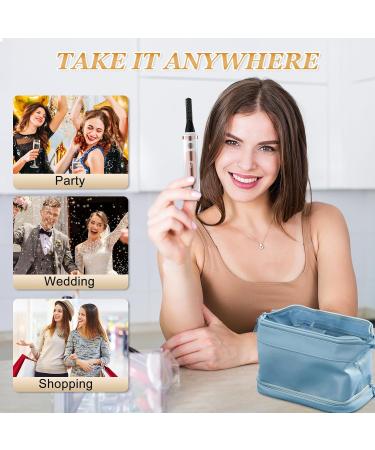 Heated Eyelash Curler Type-C Rechargeable Portable Heated Lash Curler with LED Display 4 Gear Temperature Control Fast Heating Electric Eyelash Curler for Natural Long Lasting Curling (White) - Buy Online on GoSupps.com