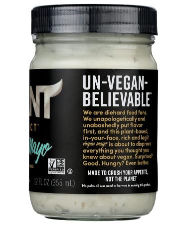 Plant Perfect Vegan Mayonnaise - 12 Fl Oz | Dairy-Free, Egg-Free, Delicious - Buy Online on GoSupps.com