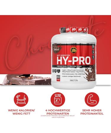 All Stars Hy-Pro Protein Powder 2000g - Sugar-Free Low-Fat Chocolate Shake High-Quality Multi-Component Proteins - 2kg Pack - Buy Online on GoSupps.com