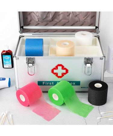 6-Piece Foam Underwrap Athletic Tape Set - 2.75 x 30 Yards - for Ankles, Wrists, Hands, Knees - Wheat, White, Blue, Green, Pink, Black - Buy Online on GoSupps.com