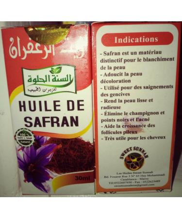 Genuine Saffron Oil - For nourished and hydrated skin. - Buy Online on GoSupps.com