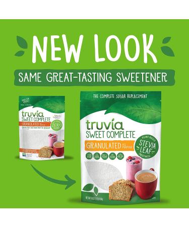 Truvia Sweet Complete Granulated All-Purpose Calorie-Free Sweetener from the Stevia Leaf 16 oz Bag (Pack of 1) Granulated All-Purpose Stevia - Buy Online on GoSupps.com