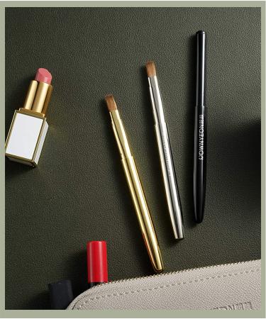 Rownyeon Retractable Lip Brush Applicator - Professional Makeup Tool for Women, Portable with Cap - Ideal as Christmas or Halloween Gift - Buy Online on GoSupps.com