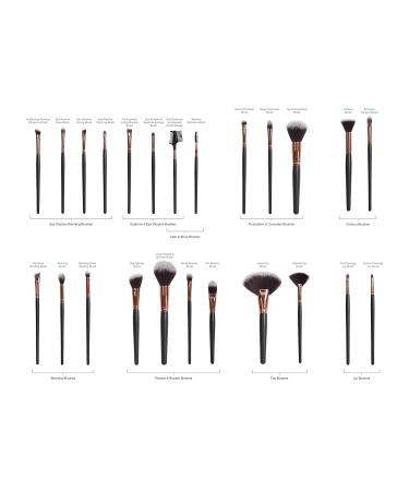 Rio Professional Cosmetic Makeup Brush Set - 24 Pieces | International Shipping Available - Buy Online on GoSupps.com