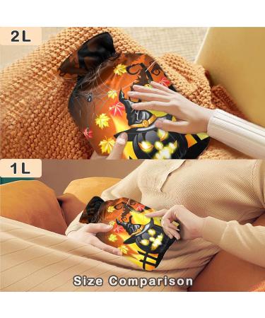 Naanle Ahorn Halloween Pumpkin Heat Bottle - 2L Transparent Hot Water Bottle for Bed | Hand & Foot Warmer | Pain Relief & Cold Therapy - Buy Online on GoSupps.com