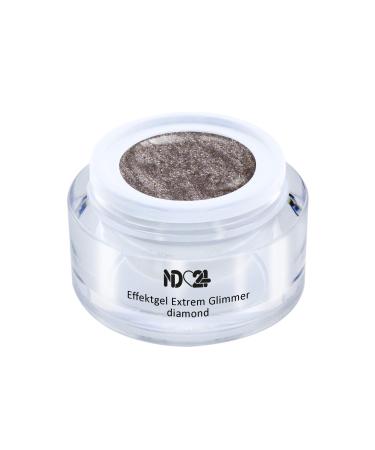 Uv Led Effect Gel Extreme Glimmer Diamond - Pink - Studio Quality - Made In Germany - 5ml
