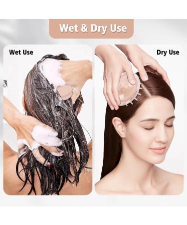 Buy Pink Scalp Massage Brush | Silicone Shampoo & Hair Growth Massager | Best for Wet & Dry Use - Buy Online on GoSupps.com