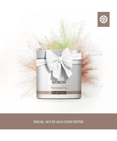 LoWell 500g Sea Salt Body Scrub with Jojoba Oil Nourishing Coconut Shower & Sauna Exfoliator for Glowing Skin - Buy Online on GoSupps.com