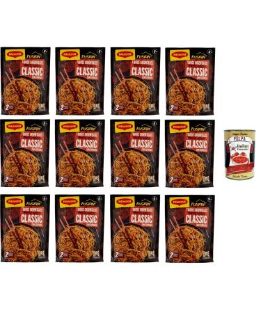 12 x Maggi Fusian Taste Of Classic Noodles With Spices (2 portions) 121 g + Italian gourmet pulp 400 g