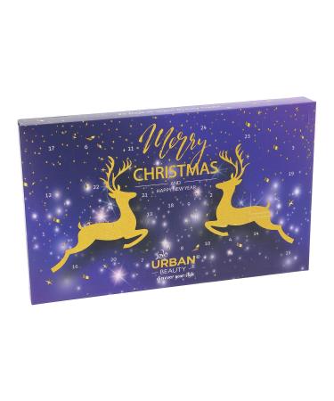 Love Urban Beauty Vegan Makeup Advent Calendar 24-Day Beauty Advent Calendar Cosmetic Gift Set for Women and Girls Christmas Advent Calendar with Professional Makeup Products