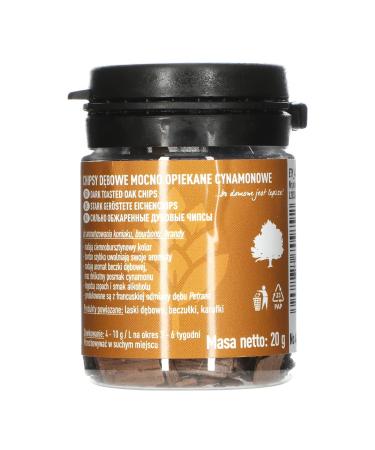 Browin 405030 Oak shavings cinnamon strongly roasted 20g fine oak sticks for the flavouring of alcohol