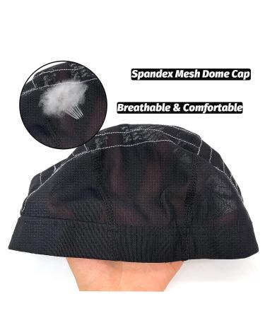 Stretchable Mesh Dome Wig Cap with 1 Elastic Band and 4 Combs - Medium Black 13x4 Lace Front Wig - Buy Online on GoSupps.com