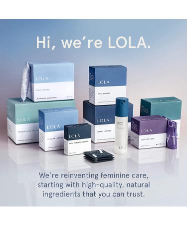 Lola Unscented Organic Cotton Tampons - Super Absorbency - 80 Count - Chlorine & Toxin Free - Leak Protection - BPA Free - 20 Count (Pack of 4) - Buy Online on GoSupps.com