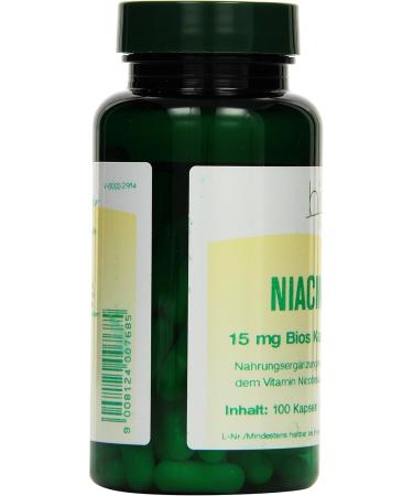 Bios Niacin 15 mg - 100 Capsules - Boost Energy & Metabolism - International Shipping Available - Buy Online on GoSupps.com