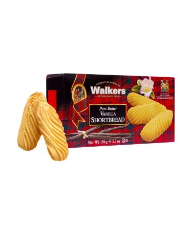 Walkers Shortbread Vanilla Shortbread Cookies, 5.3 Ounce Box (Pack of 4) Vanilla (Pack of 4) - Buy Online on GoSupps.com
