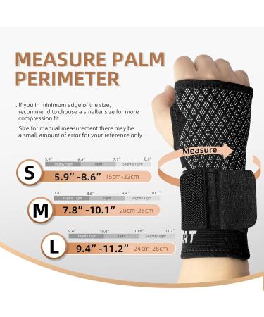 Buy Scrodcat Silver Wrist Compression Band - Pain Relief for Carpal Tunnel & Arthritis - Adjustable Thumb Loop - Unisex M - 1 Pair - Buy Online on GoSupps.com