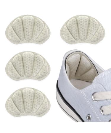 Sibba 2 pairs of heel pillows liner inserts anti-slip shoes pads self-adhesive shoes heel blister protectors heel handles for shoes too big 2 pair nude
