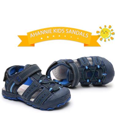 Ahannie Boys Summer Trekking & Hiking Shoes Sandals - Sport Outdoor Sandals with Arch Support for Children - 27 EU Bleu Marine - Buy Online on GoSupps.com