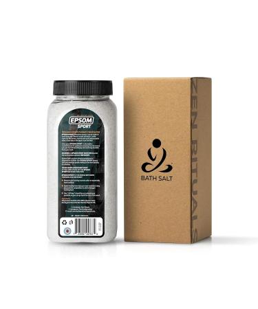 Zen Rituals Sport Epsom Bath Salts - Peppermint & Eucalyptus | 1 KG Pure Magnesium Sulfate | International Shipping - Buy Online on GoSupps.com